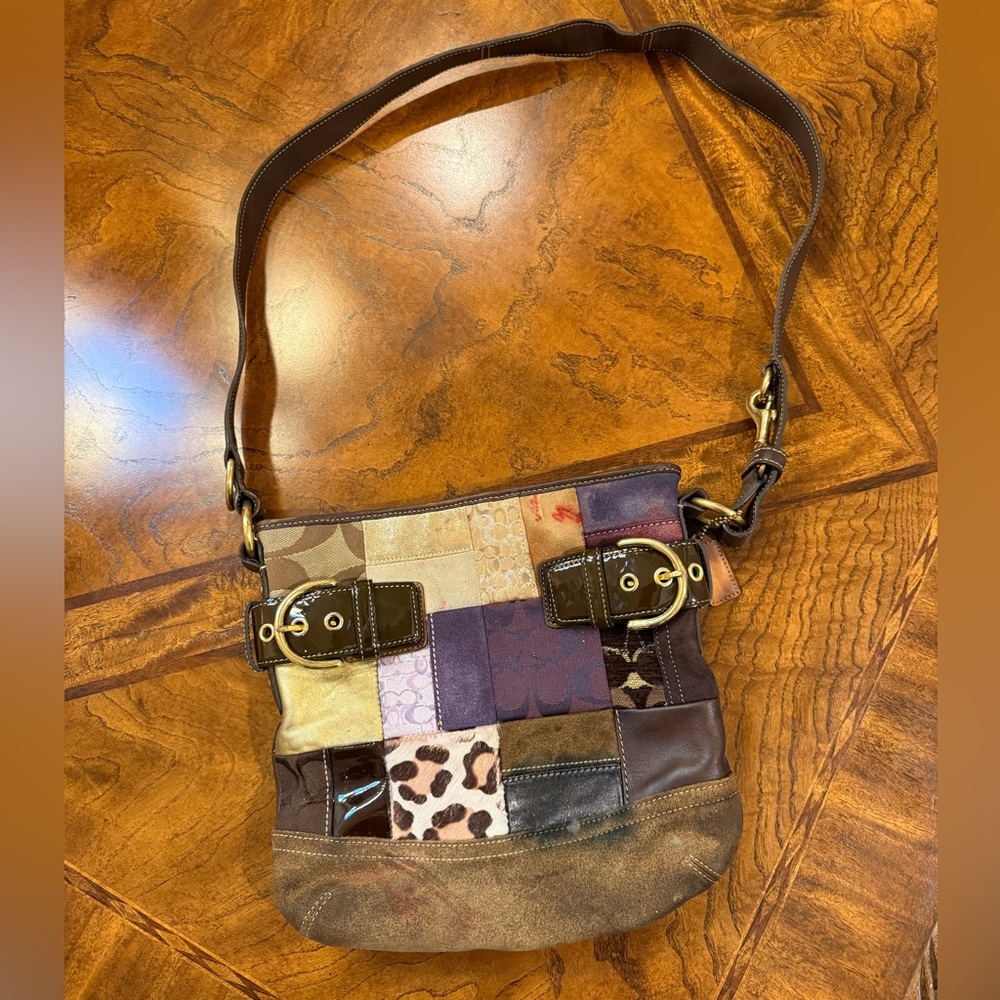 Coach Vintage Eva Holiday Patchwork